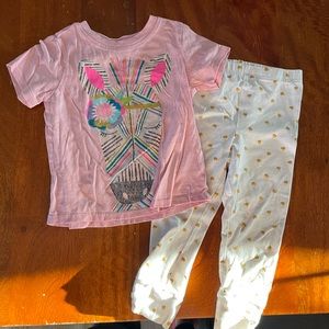 Glitter zebra shirt and matching pants